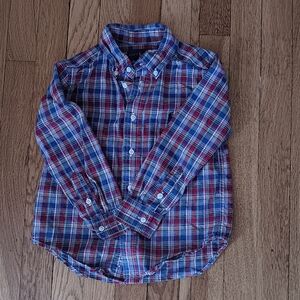 Plaid Button-Up Shirt